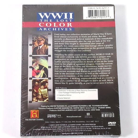 World War II Lost Color Archive 2-Disc DVD Set History Channel Documentary NEW - Picture 2 of 3